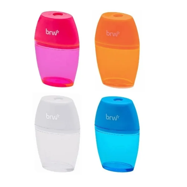 APONTADOR PLÁSTICO OVAL SIMPLES COM DEPÓSITO - NEON