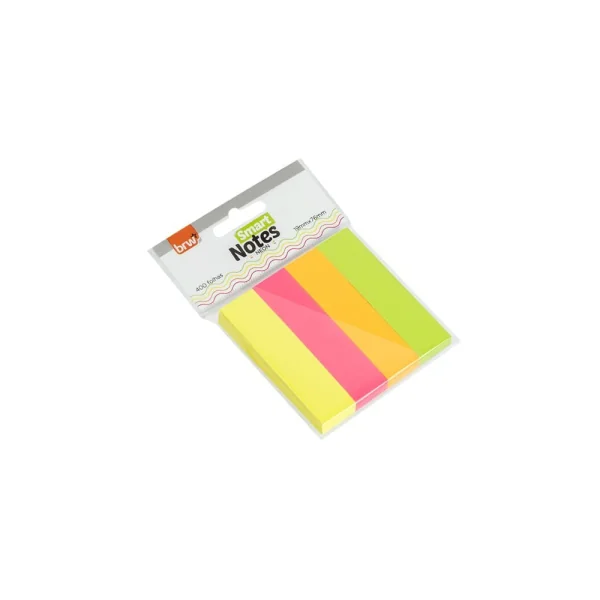 BLOCO SMART NOTES 19X76MM - COLORIDO NEON - 100FLS - 4BLOCOS