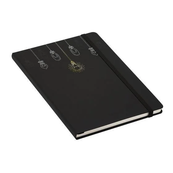 CADERNETA PAUTADA IDEIA A5 - BLACK - 80FLS