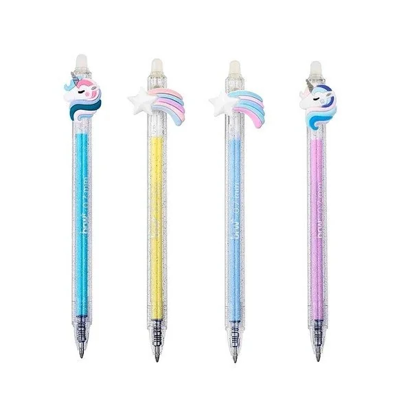 CANETA ESFEROGRÁFICA DIVERT GEL APAGÁVEL 0.7MM - UNICORN