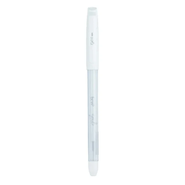 CANETA ESFEROGRÁFICA GEL 1.0MM - BRANCA