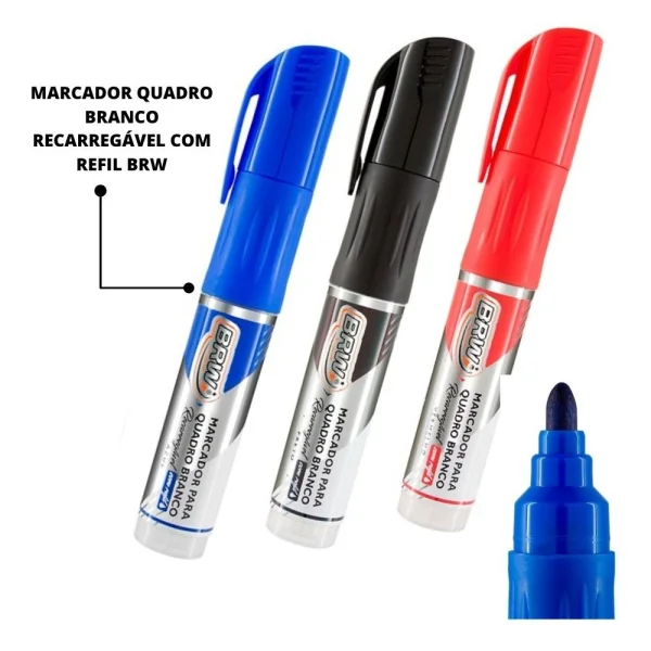 MARCADOR QUADRO BRANCO DASHLIGHT RECARREGÁVEL