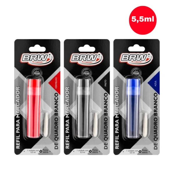 REFIL PARA MARCADOR QUADRO BRANCO (5,5ML + PONTA)