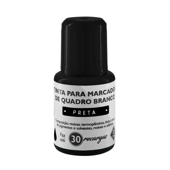 TINTA PARA MARCADOR QUADRO BRANCO - 20ML - PRETO