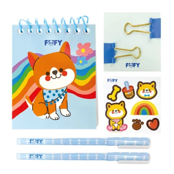KIT ANOTACAO DOG AZUL - FOFY