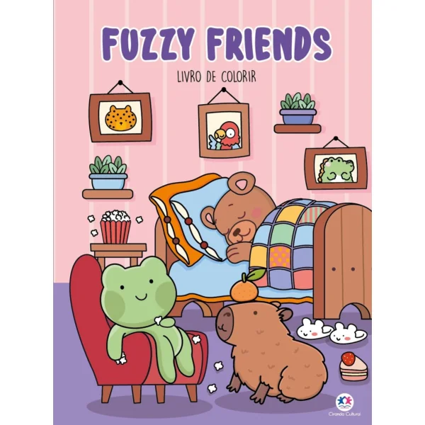Livro de Colorir FUZZY FRIENDS - CIRANDA
