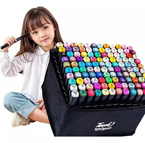 MALETA CANETINHAS PINTURA 2 PONTAS - 100 cores