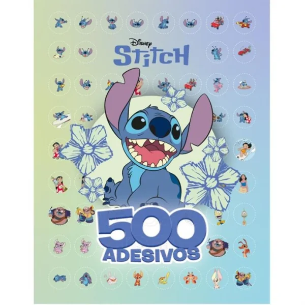 LIVRO COM ADESIVOS STITCH 40PAG. Com 500 ADESIVOS