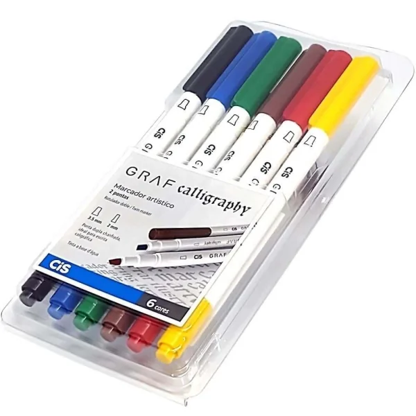 KIT MARCADOR GRAF CALLIGRAPHY - 6 un