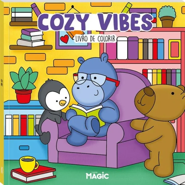 LIVRO DE COLORIR COMFY COZY VIBES 48PGS