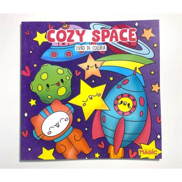 LIVRO DE COLORIR COMFY COZY SPACE 48PGS 180G