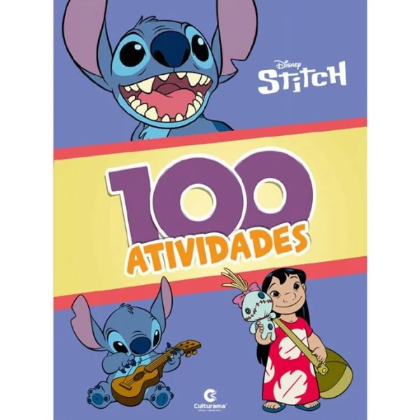 LIVRO INFANTIL COLORIR 100 ATIVIDADES STITCH