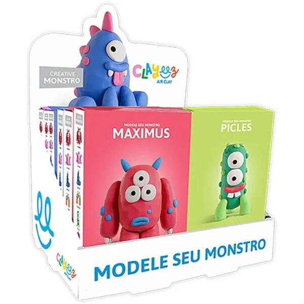 MASSA PARA MODELAR CRIATIVA CLAYEEZ MONSTROS 38G - DOCE BRINQUEDO