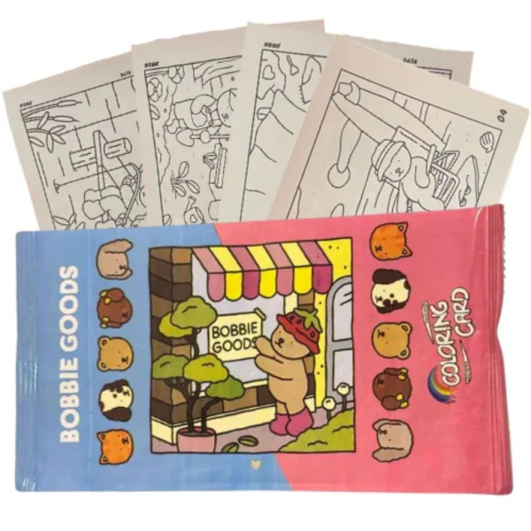 Card para Colorir Bobbie Goods com 4
