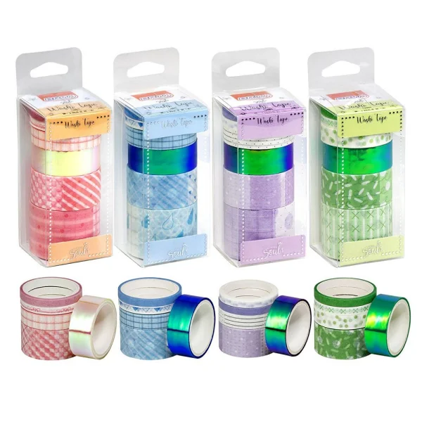 FITA ADESIVA WASHI TAPE - CANDY (6pçs)