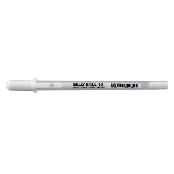 CANETA GEL BRANCA 1.0MM - GELLY ROLL SAKURA JAPONESA 