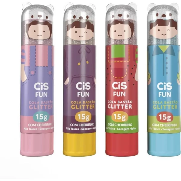 COLA EM BASTAO CIS FUN GLITTER CHEIRO 15g