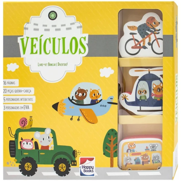 LIVRO BRINCAR E DIVERTIDO! VEICULOS