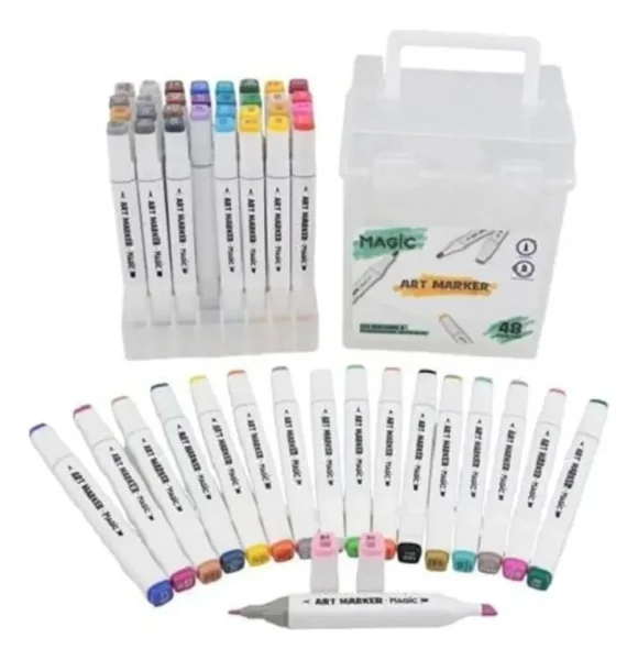 CANETINHA DE PINTURA 2 PONTAS INDIVIDUAL - Linha Branca