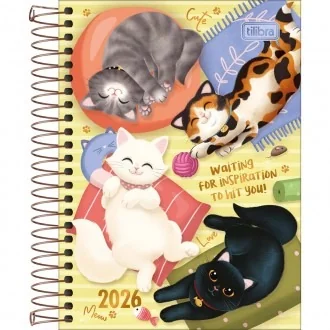 AGENDA ESPIRAL - PURRFECT CATS M3 (TILIBRA) 2026