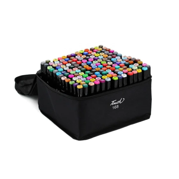 MALETA CANETINHAS PINTURA 2 PONTAS - 168 cores Touch
