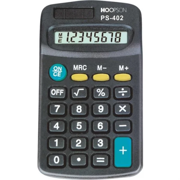 CALCULADORA DE BOLSO 8DIGITOS PILHA AAA/SOLAR - MERCORIENTAL