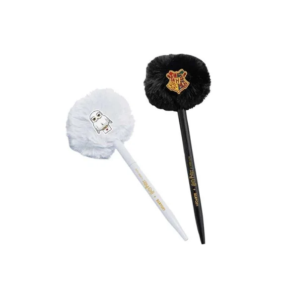 CANETA CORPO METAL POMPOM COM APLIQUE HARRY POTTER