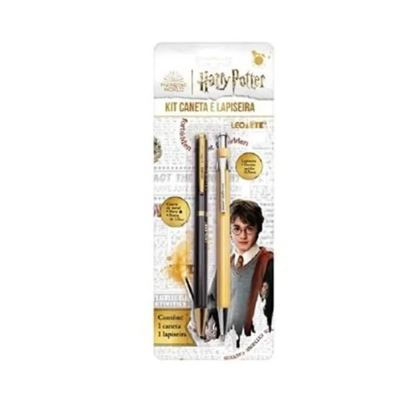 KIT OFFICE HARRY POTTER - 1 CANETA E 1 LAPISEIRA