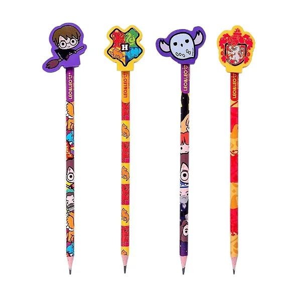 LAPIS HB COM BORRACHA NA PONTA HARRY POTTER
