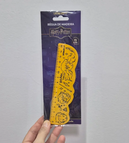 REGUA DE MADEIRA DECORADA HARRY POTTER OPPBAG
