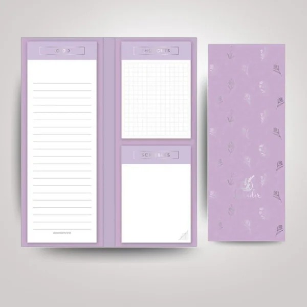 BLOCO DE NOTAS 23X9 - LAVENDER