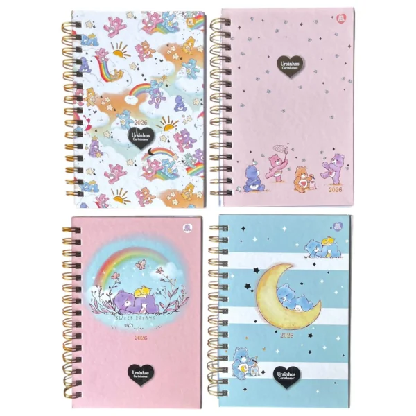 CADERNO ESPIRAL COLEGIAL 1M 80F - URSINHOS CARINHOSOS