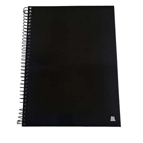 CADERNO UNIVERSITÁRIO 1M 70F - KBOM BLACK