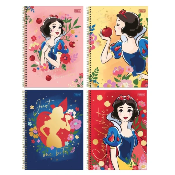 CADERNO UNIVERSITÁRIO BRANCA DE NEVE 1M 80