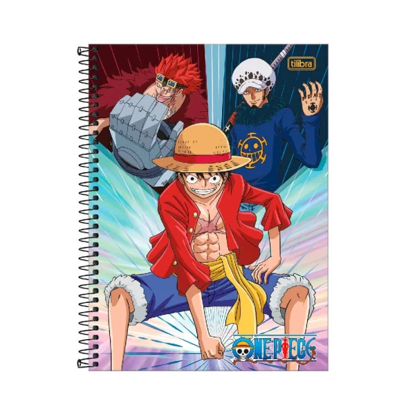 CADERNO UNIVERSITÁRIO ONE PIECE 1M 80F
