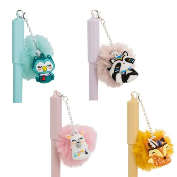 CANETA GEL APAGÁVEL 0.7MM POMPOM ANIMALS