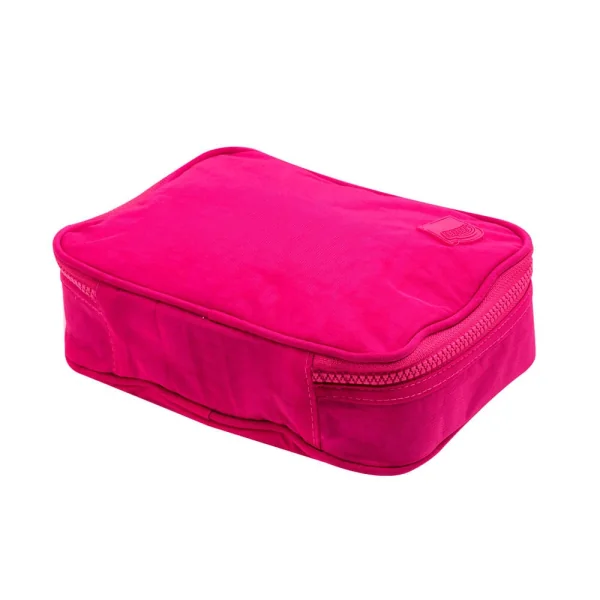 ESTOJO 100 PENS - NYLON - 1 ZIPER - PINK