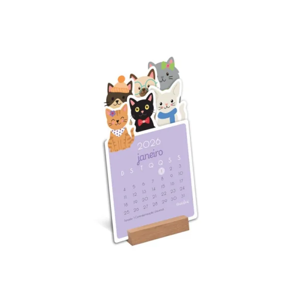 Calendario 2026 Gatinho