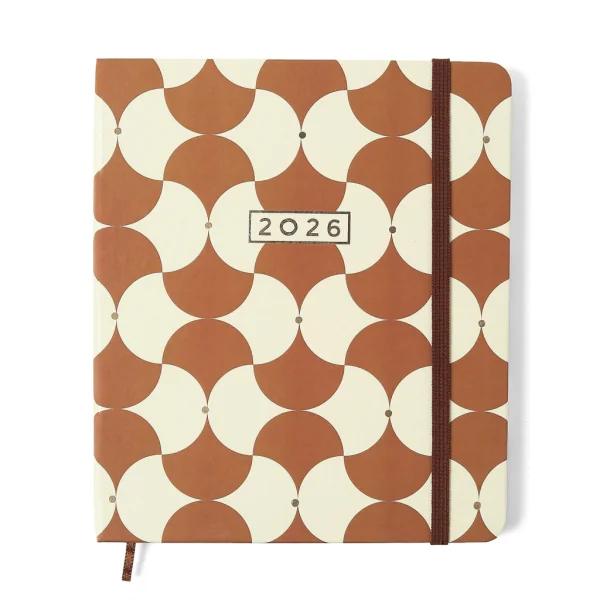 AGENDA PLANNER CICEROS 2026 BOSSA NOVA SEMANAL PLANEJAMENTO 17X19,5 BOEMIA CARAMELO