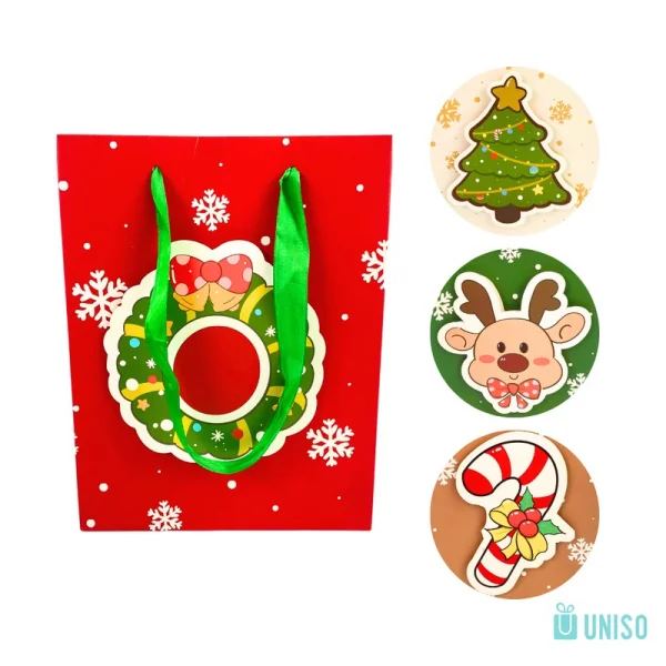 SACOLA DE PRESENTE MERRY XMAS TAM. P