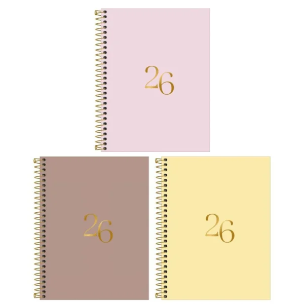 AGENDA ESPIRAL VANILLA M7
