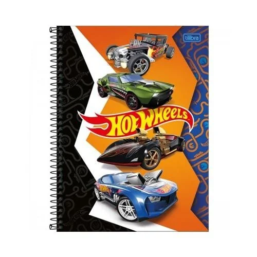 CADERNO UNIVERSITÁRIO HOT WEELS 1M 80F