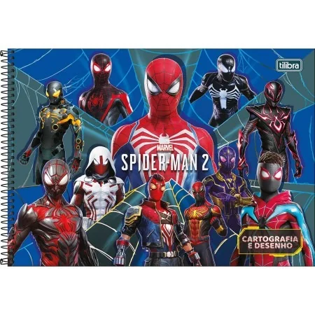CADERNO CARTOGRAFIA SPIDER GAME 80F