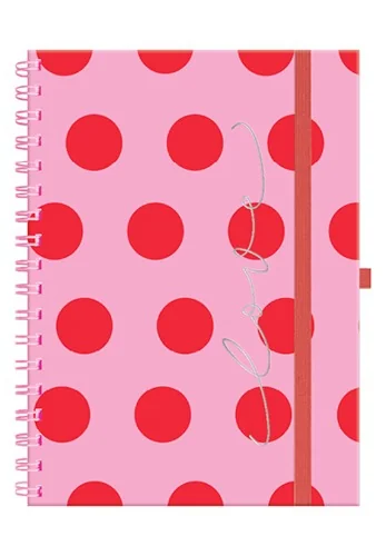 CADERNO COLLEGE PINK POA CAPA DURA 80FLS (170X235MM) molin