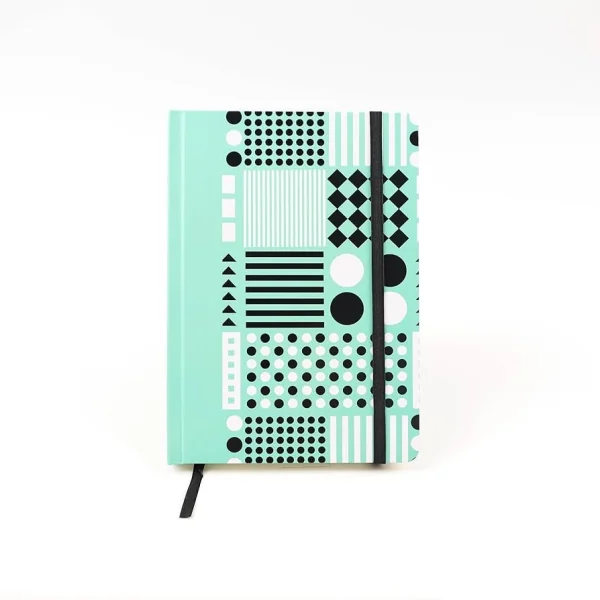 CADERNO LOVESKINE GREEN DOTS CAPA DURA 96FLS (142X205MM)