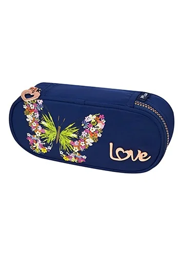 ESTOJO LOVE BORBOLETAS RETANGULAR (21,5X9X7CM)