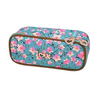 ESTOJO LOVE SAKURA RETANGULAR (21,5X9X7CM)