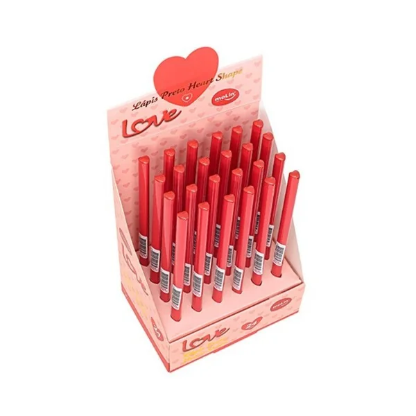 LÁPIS DE ESCREVER LOVE CORAÇÃO MOLIN