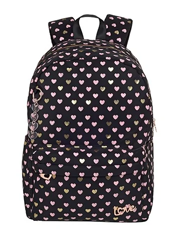 MOCHILA LOVE BLACK HEART