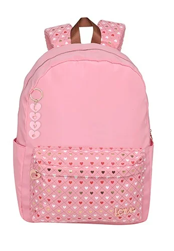 MOCHILA LOVE HEART PINK